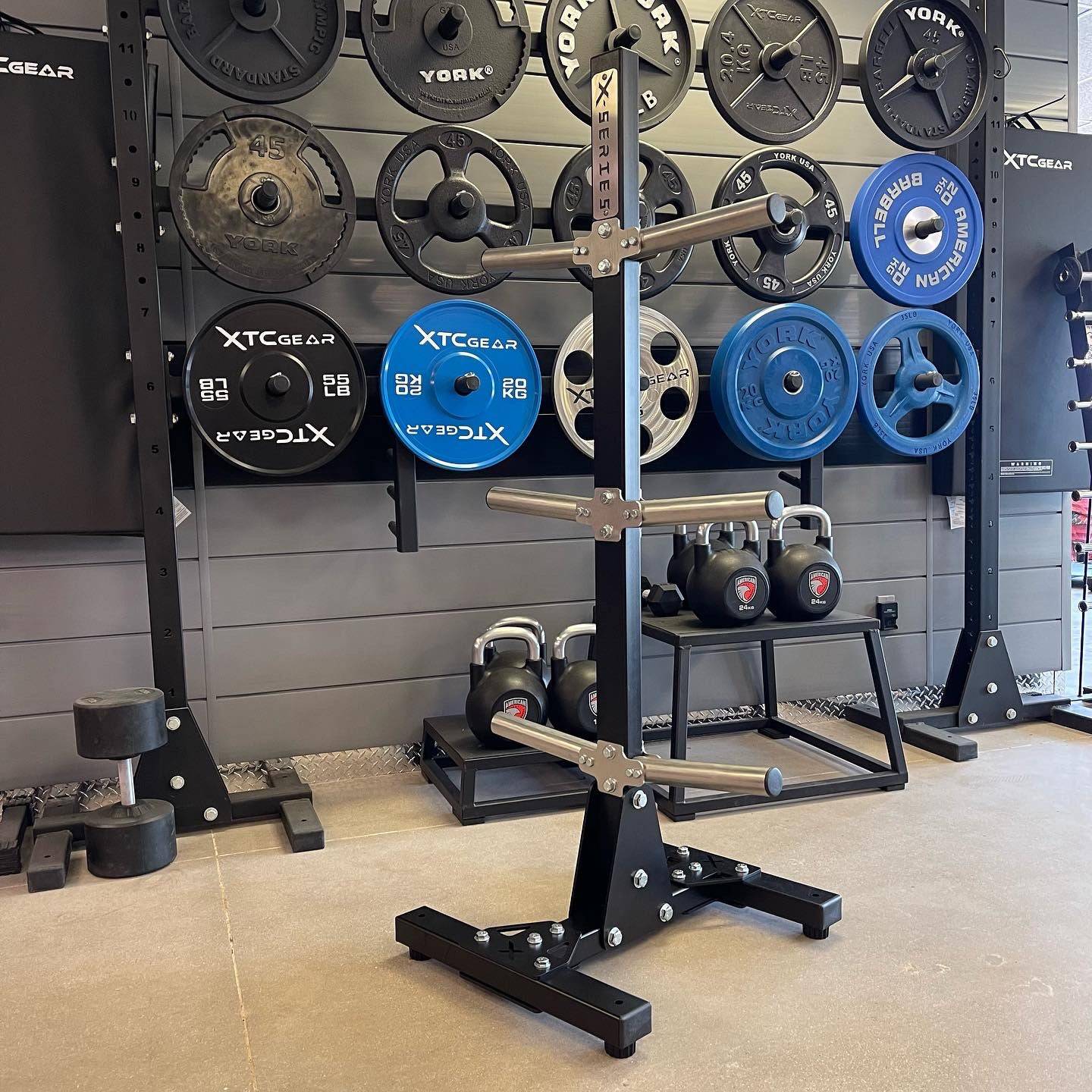 XTC Gear | X-Series Vertical Plate Tree - XTC Fitness - Exercise Equipment Superstore - Canada - Olympic Plate Storage