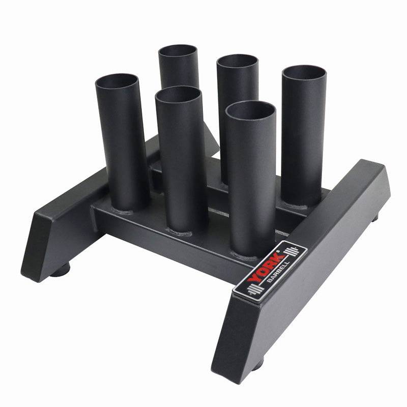 York Barbell | 6 Olympic Barbell Storage - XTC Fitness - Exercise Equipment Superstore - Canada - Vertical Bar Storage