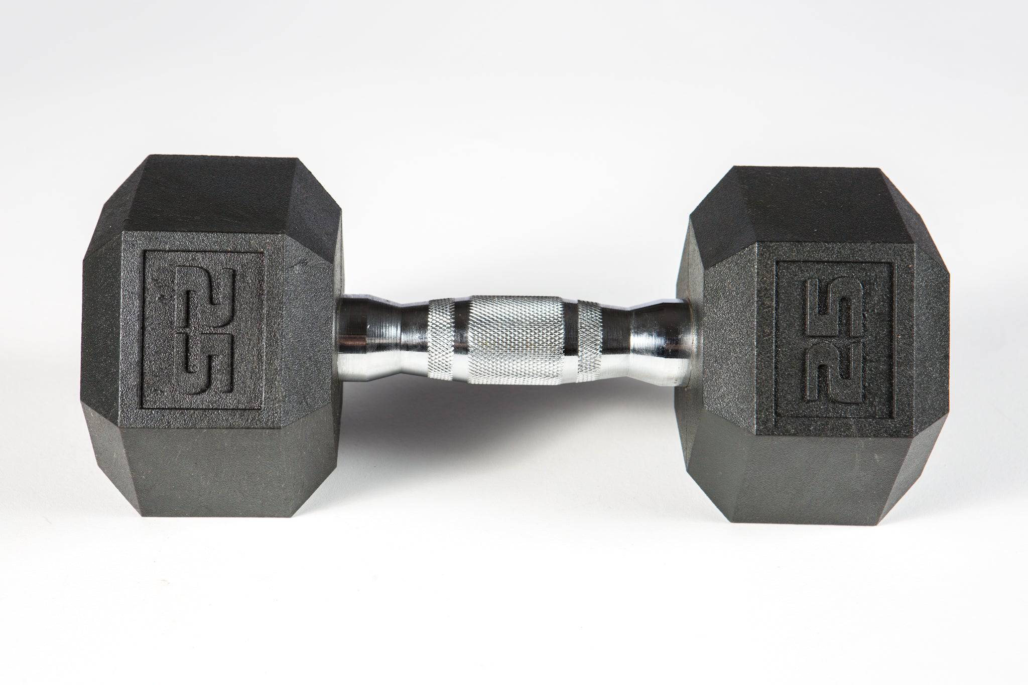 York Barbell | Dumbbell - Premium Poly Hex w/Chrome Ergo Handle - XTC Fitness - Exercise Equipment Superstore - Canada - PVC Coated Hex