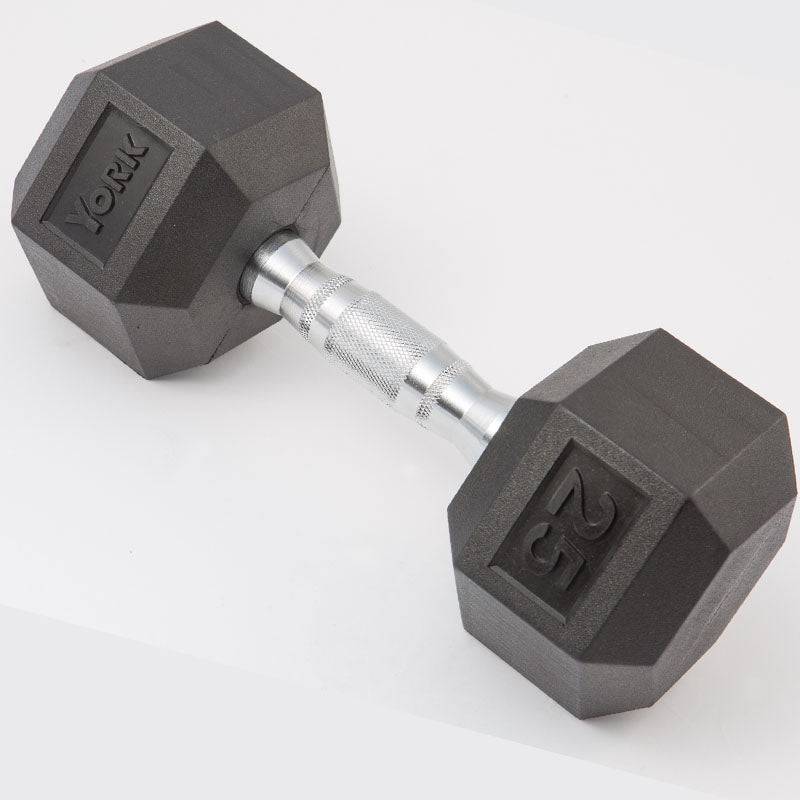 York Barbell | Dumbbells - Pro Rubber Hex - XTC Fitness - Exercise Equipment Superstore - Canada - Rubber Coated Hex
