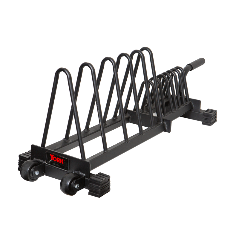 York Barbell Horizontal Weight Plate Rack Bumper Storage Canada