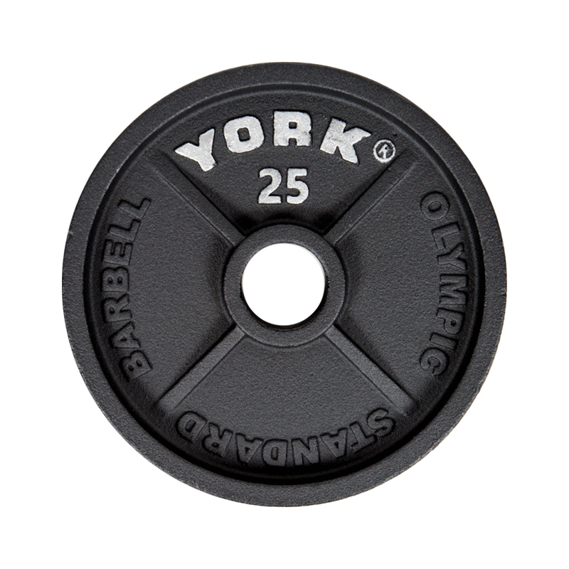 York Barbell | Olympic Plates - Standard - XTC Fitness - Exercise Equipment Superstore - Canada - Cast Iron Olympic Plates