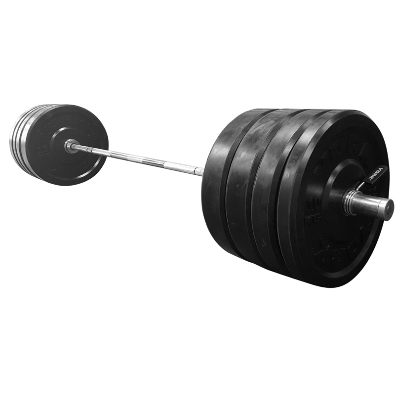 York Barbell | Solid Rubber Training Bumper Plates - Black - Kilos - XTC Fitness - Exercise Equipment Superstore - Canada - Training Bumper Plates