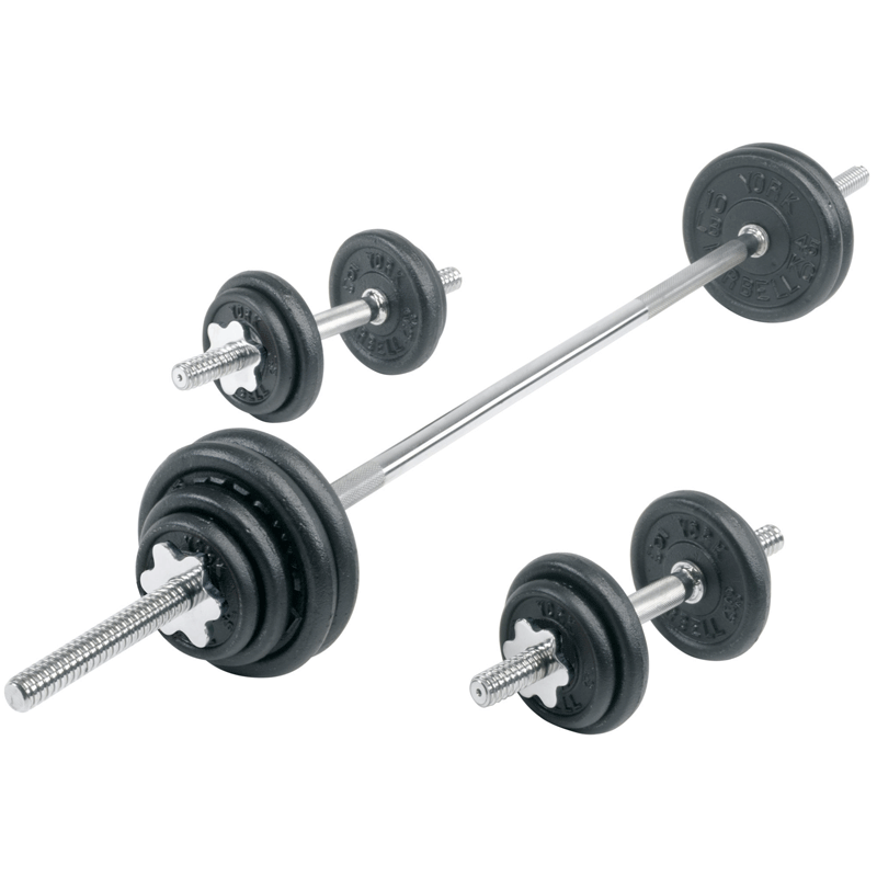 York Barbell | Standard Contour Plates - 1" - XTC Fitness - Exercise Equipment Superstore - Canada - Cast Iron 1" Plates